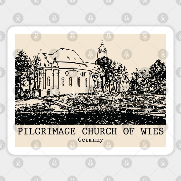 Pilgrimage Church of Wies - Germany Magnet by Lakeric